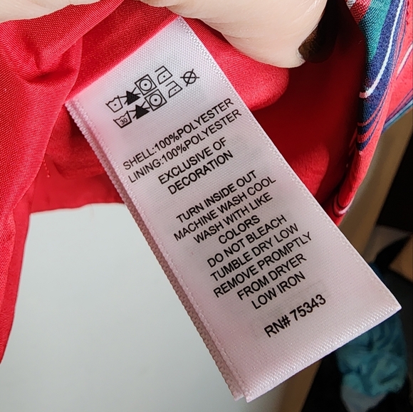 NWT Max Studio Kids Red Christmas Plaid Sateen Dress Velevt Bow Size 6 - Picture 5 of 12